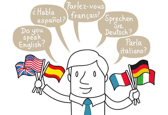 Geschäftsmann, Multilingual, Deutsch, Englisch, Spanisch...