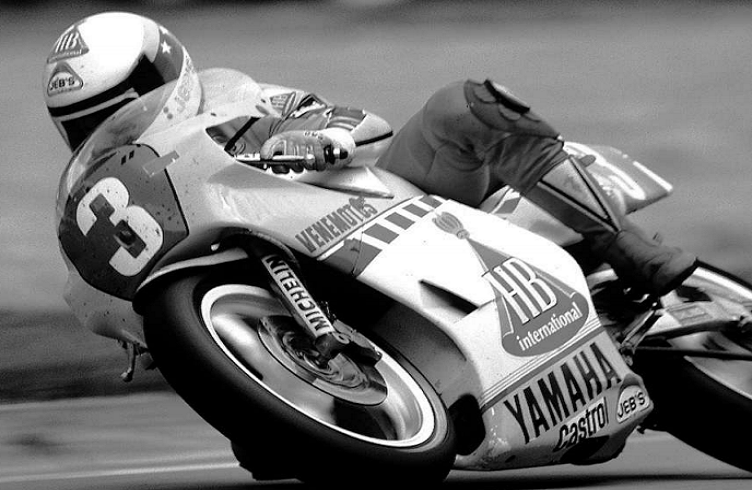Carlos Lavado 250cc World Champion Original Pegatina de Carreras de motocicleta 
